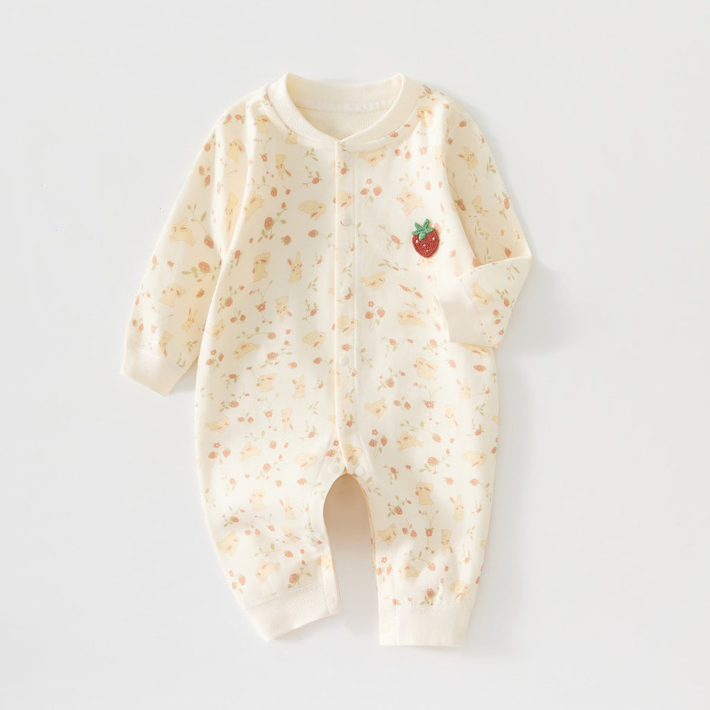 Barboteuse Unisexe Bébé Printemps Automne Nouveau-né
