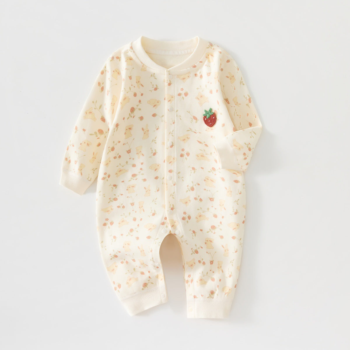 Barboteuse Unisexe Bébé Printemps Automne Nouveau-né