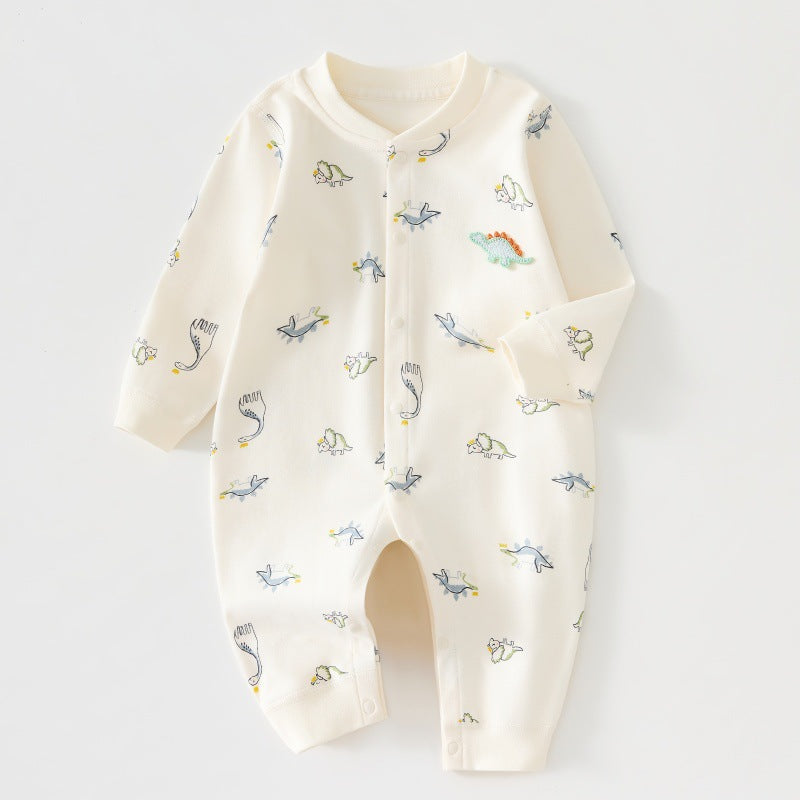 Barboteuse Unisexe Bébé Printemps Automne Nouveau-né