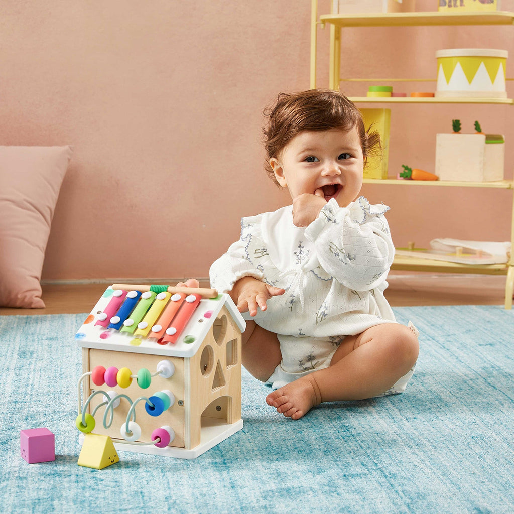 Cubo de actividades La Casita de Tiny Land® - Arcoíris