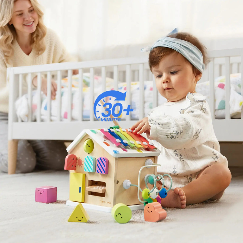 Cubo de actividades La Casita de Tiny Land® - Arcoíris