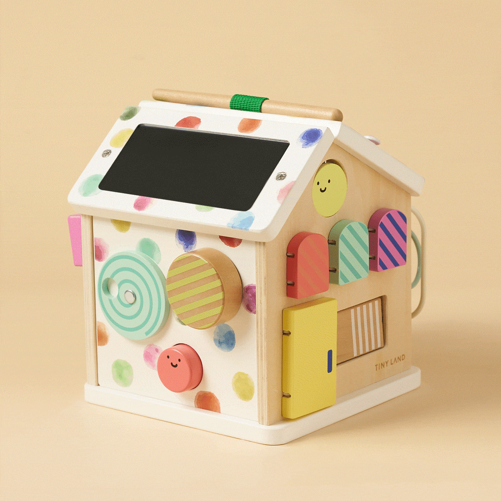 Cubo de actividades La Casita de Tiny Land® - Arcoíris