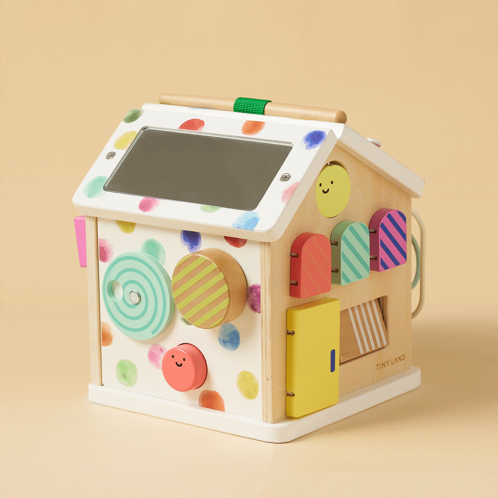 Cubo de actividades La Casita de Tiny Land® - Arcoíris