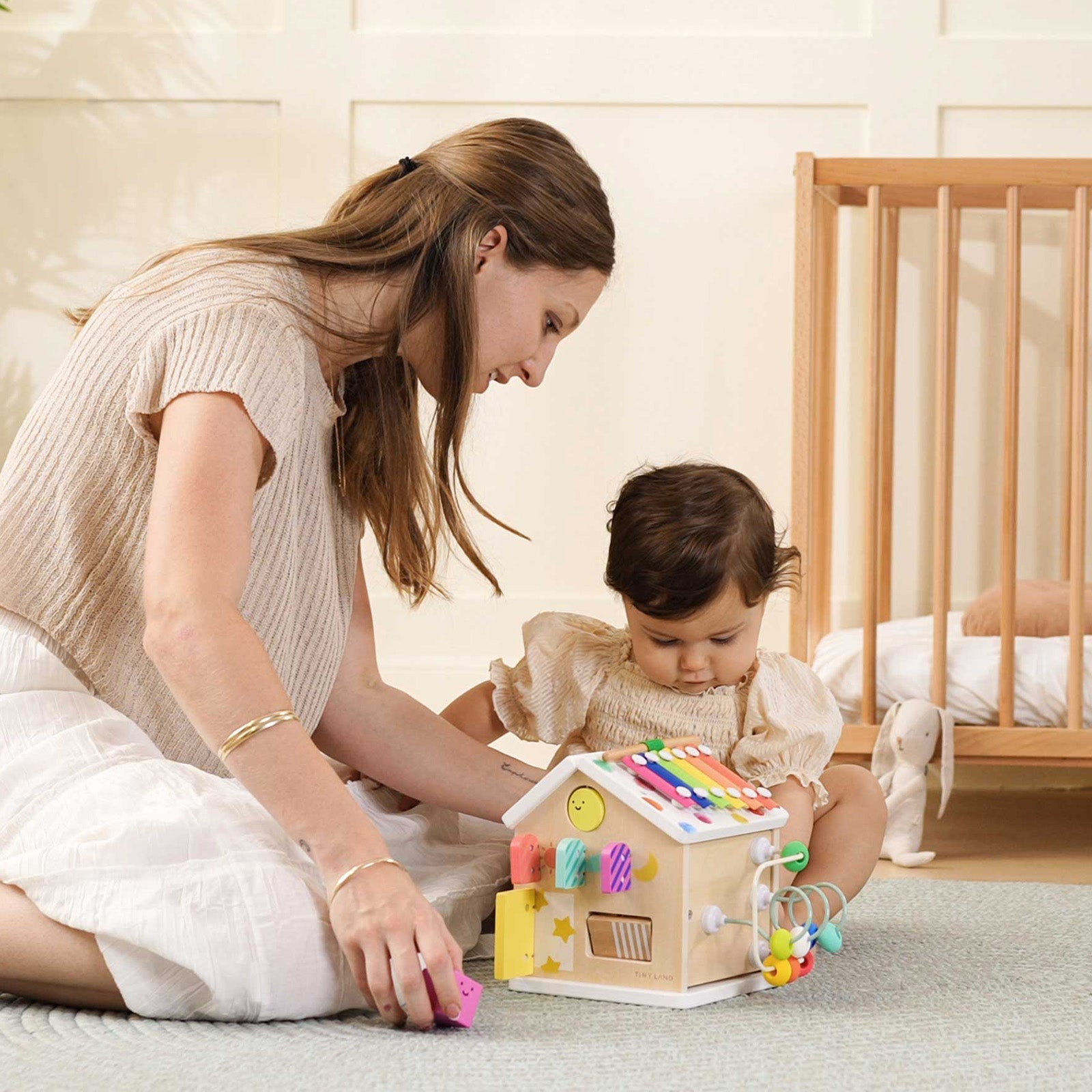 Cubo de actividades La Casita de Tiny Land® - Arcoíris