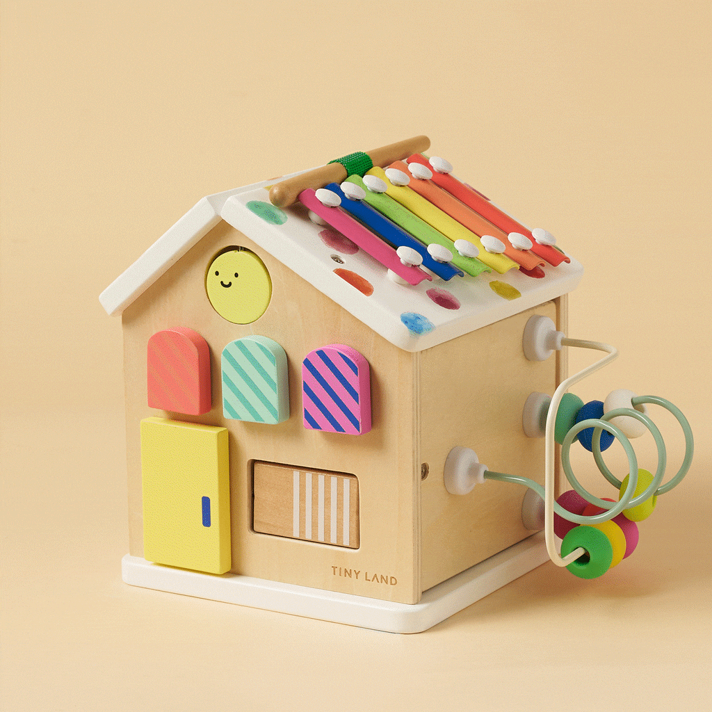 Cubo de actividades La Casita de Tiny Land® - Arcoíris