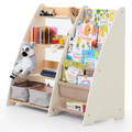 Estante Montessori 2 en 1 para libros y juguetes