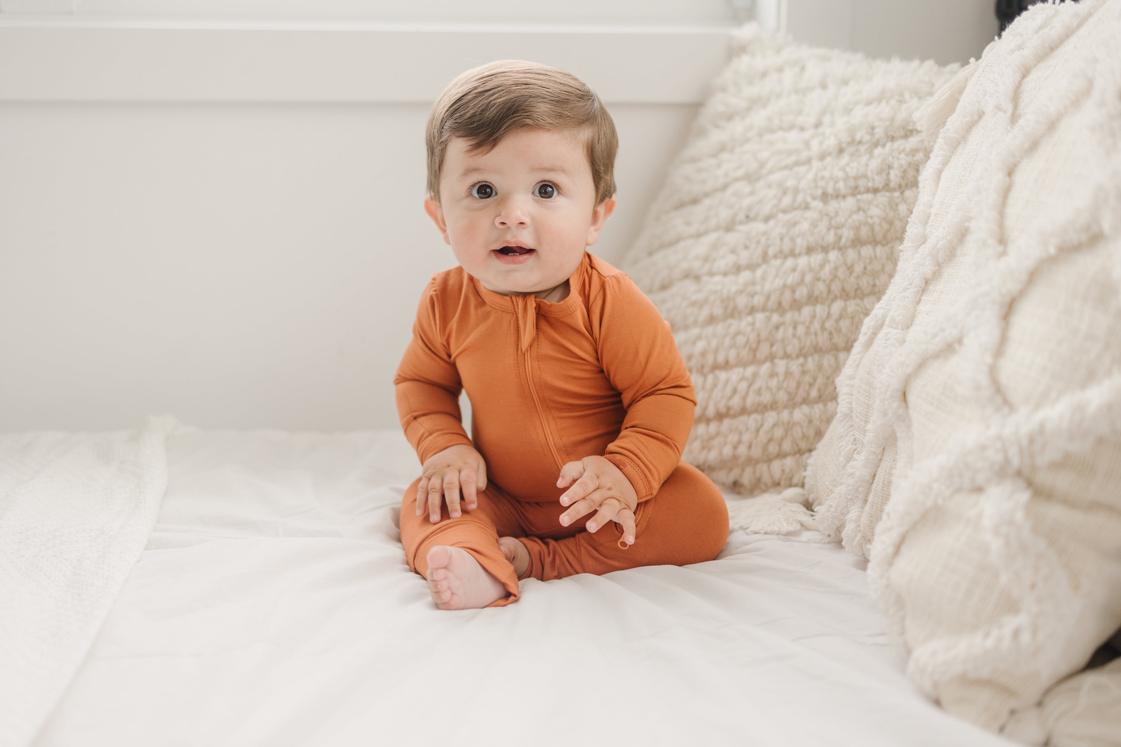 Pijama enterizo de bambú sólido - más colores
