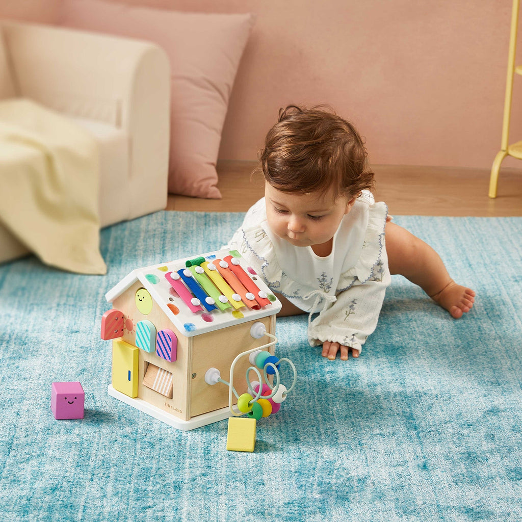 Cubo de actividades La Casita de Tiny Land® - Arcoíris
