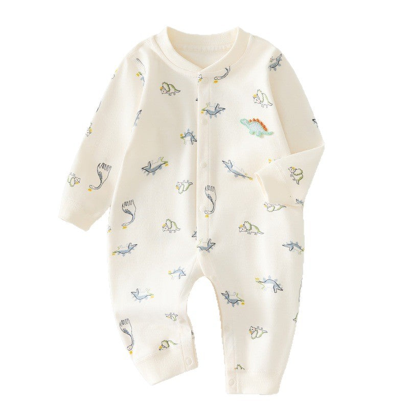 Barboteuse Unisexe Bébé Printemps Automne Nouveau-né