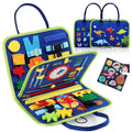 Tableau d'activités Montessori Sensoriel – Jeu Éducatif de Voyage