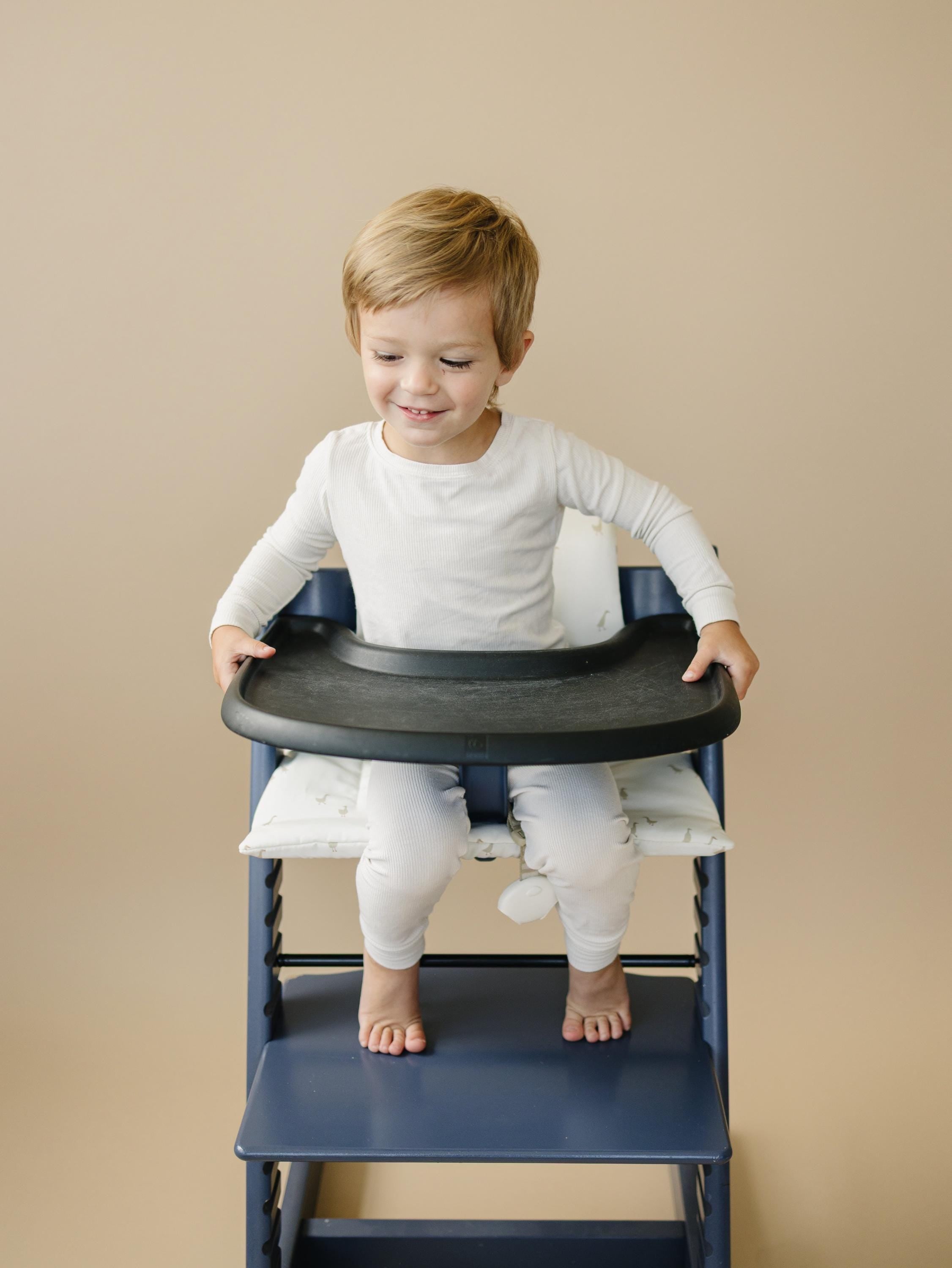 Cojín para trona Stokke Tripp Trapp con estampado de gansos - Funda lavable