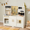 Cuisine de jeu emblématique en bois Tiny Land® – Ensemble de cuisine d'imitation crème pour enfants