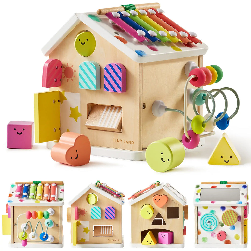 Cubo de actividades La Casita de Tiny Land® - Arcoíris