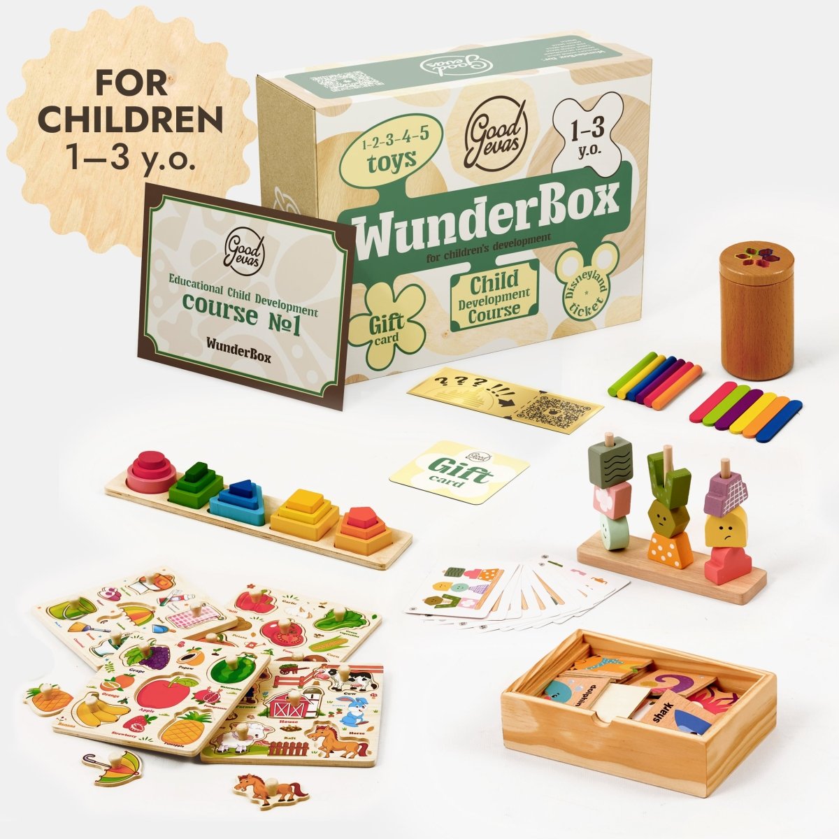WunderBox de 1 a 3 años - boxeo de desarrollo para niños pequeños